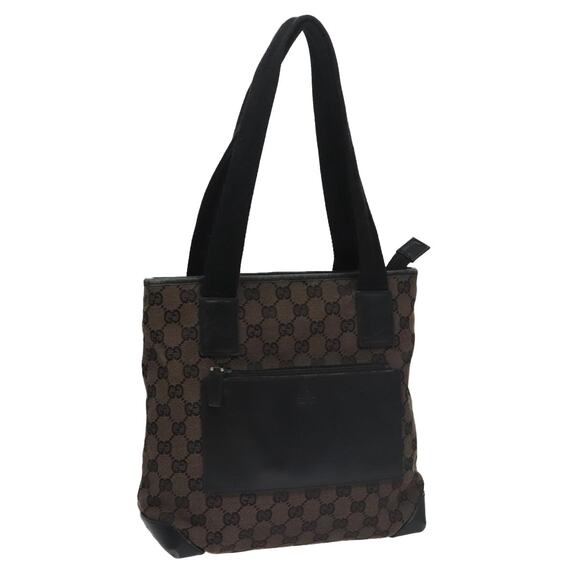 GUCCI GG Canvas Tote Bag Black 019 0402 019 0402 - Picture 1 of 16